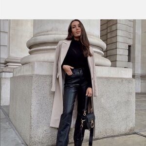 ZARA faux leather pants size XL with lots of stretch